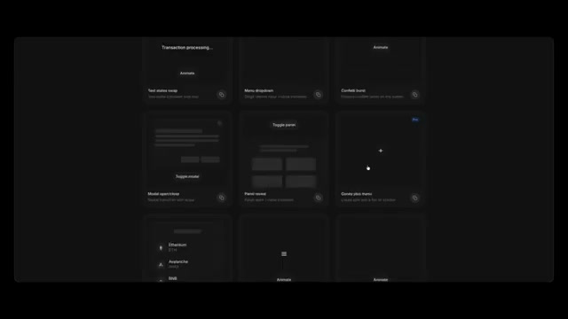 Transitions.dev collection of UI motion and transition patterns for AI coding agents